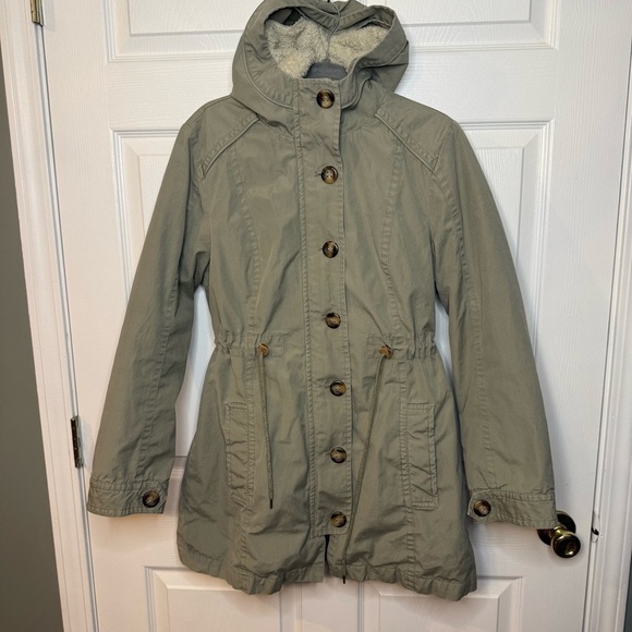 LL Bean Womens Convertible Hooded Parka Jacket with Zip Out Liner Size Small GUC - Picture 1 of 6